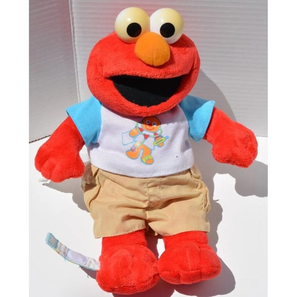 2004 Mattel Fisher Price Sesame Street It's Check Up Time Talking Elmo Plush - Picture 4 of 7